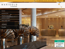 Tablet Screenshot of marigoldhotels.com